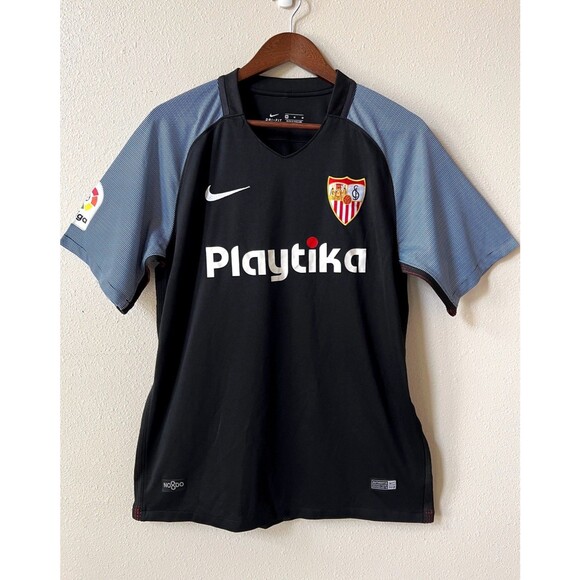 Nike FC Sevilla 2018-2019 Home Soccer Jersey Size Men's US Medium Shirt - Picture 4 of 9